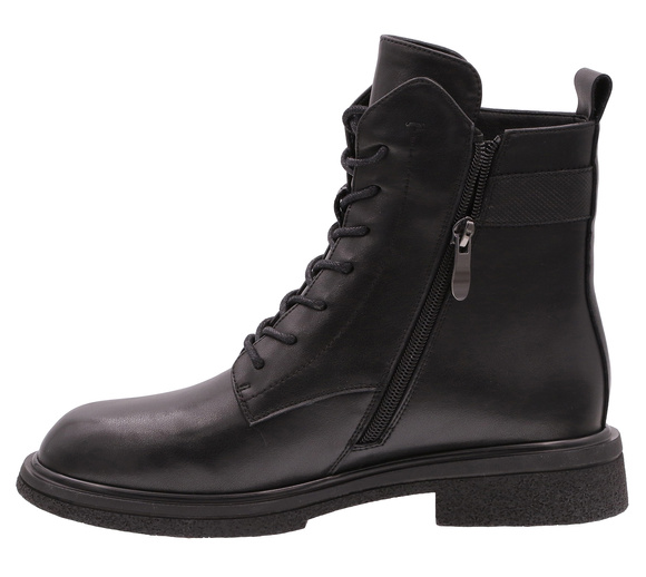 Damen Winterstiefel mit Schnürung und Reißverschluss