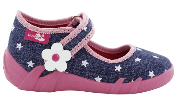 Kinder Hausschuhe Textilschuhe mit Klettverschluss