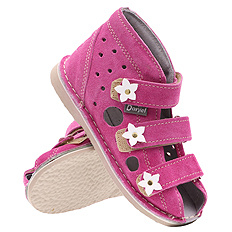 Kinder-Schutzpantoffeln mit Thomas-Absatz mit Klettverschluss