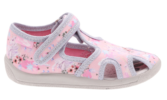 Kinder Hausschuhe Textilschuhe mit Klettverschluss