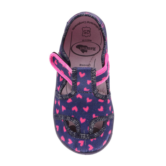 Kinder Hausschuhe Textilschuhe mit Klettverschluss