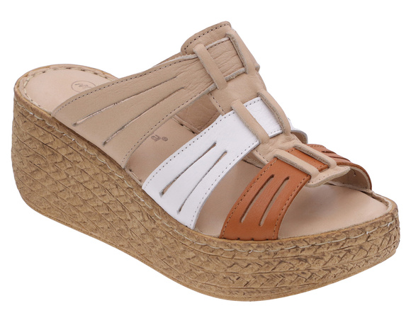 Hohe Damen-Flip-Flops mit Keilabsatz