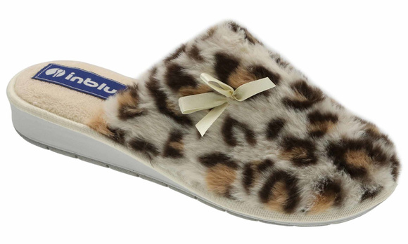 Damen Hausschuhe warme Hausschuhe Leopard Bow
