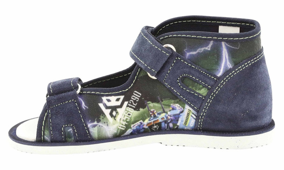 Kinder-Schutzpantoffeln Transformers-Motiv mit Klettverschluss