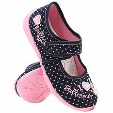 Kinder Hausschuhe Textilschuhe mit Klettverschluss