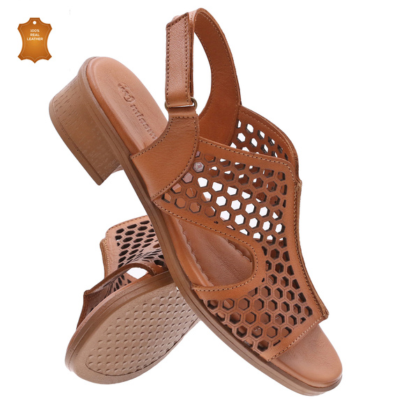 Durchbrochene Damensandalen