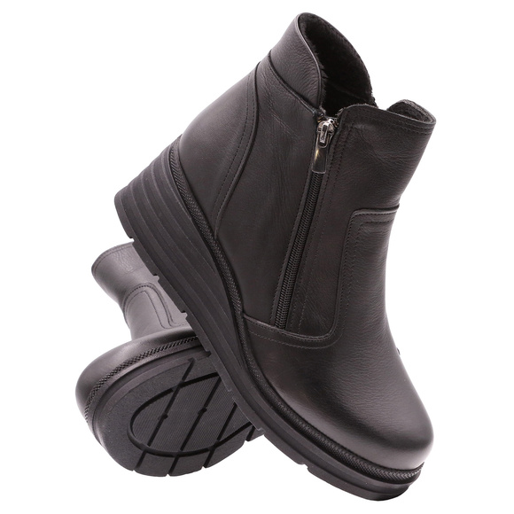 Damen Winterschuhe Stiefeletten mit Reißverschluss