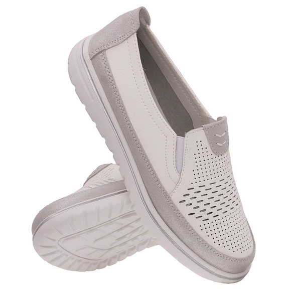 Damenschuhe Mokassins mit Gummizug