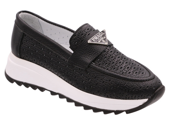 Damenschuhe durchbrochene Mokassins