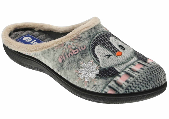 Damen Hausschuhe Hausschuhe Pinguin Schnee