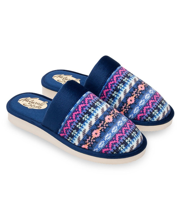 Damen-Hausschuhe mit norwegischem Muster