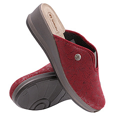 Hohe Hausschuhe für Damen mit Gummizug