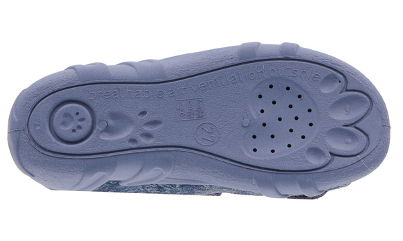 Kinder Textil Hausschuhe Sandalen mit Klettverschluss