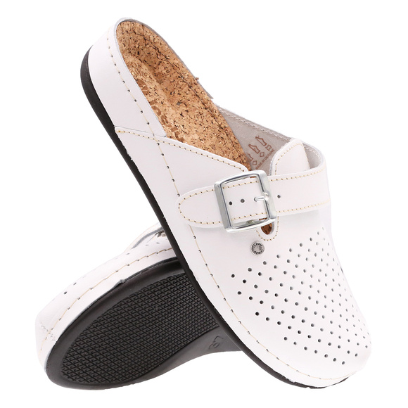 Damen-Hygienepantoffeln mit Stopper und Schnalle