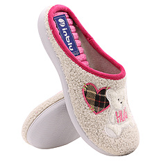 Damen Hausschuhe warm massieren Home Schuhe Teddybär