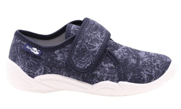 Kinder-Textilhausschuhe mit Klettverschluss