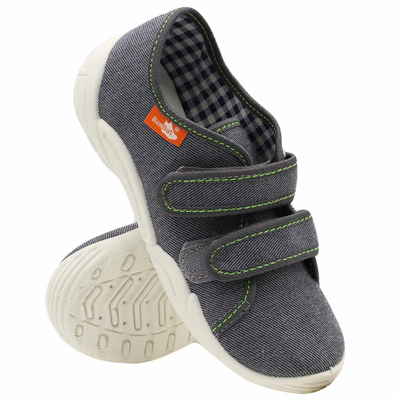 Kinder Hausschuhe Textilschuhe mit Klettverschluss