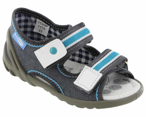 Kinder Textil Hausschuhe, Klettsandalen