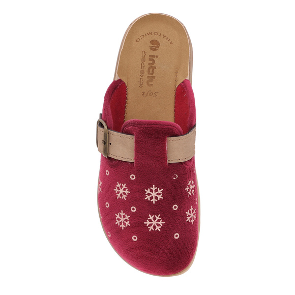 Damenpantoffeln warme Hausschuhe Schneebälle