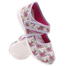 Kinder Hausschuhe Textilschuhe mit Klettverschluss