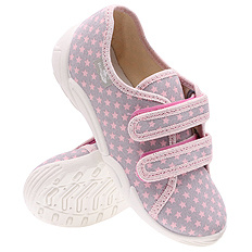 Kinder Hausschuhe Textilschuhe mit Klettverschluss