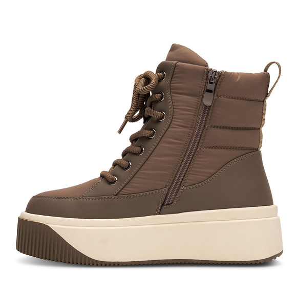 Damen Winterschneestiefel zum Schnüren mit Reißverschluss