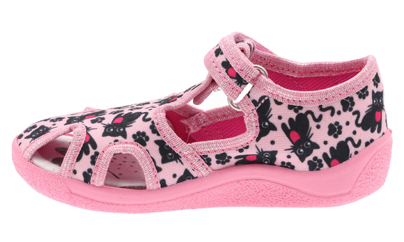 Kinder Hausschuhe Textilschuhe mit Klettverschluss