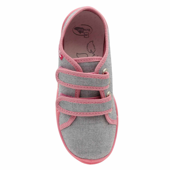 Kinder Hausschuhe Textilschuhe mit Klettverschluss