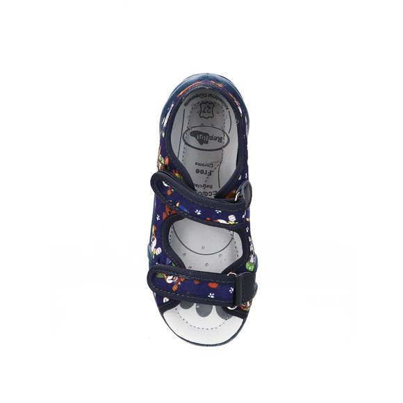 Kinder Textil Hausschuhe Sandalen mit Klettverschluss