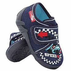 Kinder Hausschuhe Textilschuhe mit Klettverschluss