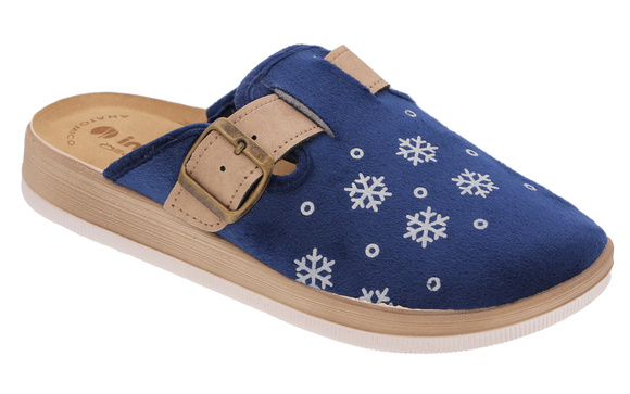 Damenpantoffeln warme Hausschuhe Schneebälle