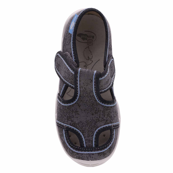 Kinder Hausschuhe Textilschuhe mit Klettverschluss