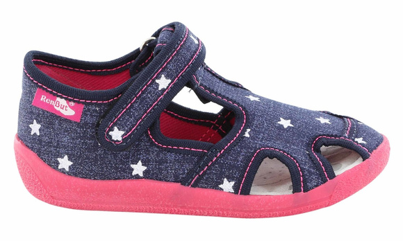 Kinder Hausschuhe Textilschuhe mit Klettverschluss