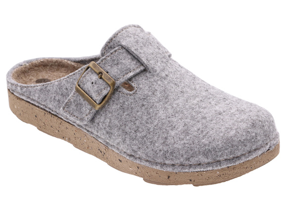 Herrenhausschuhe aus Filz mit Schnalle