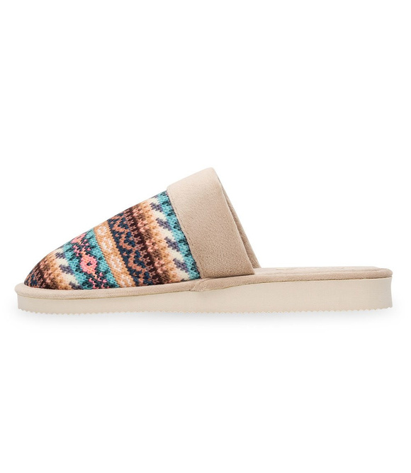 Damen-Hausschuhe mit norwegischem Muster