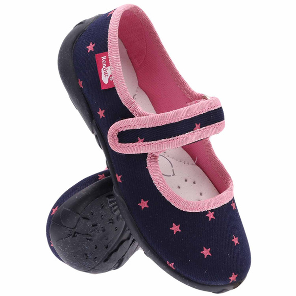 Kinder Hausschuhe Textilschuhe mit Klettverschluss