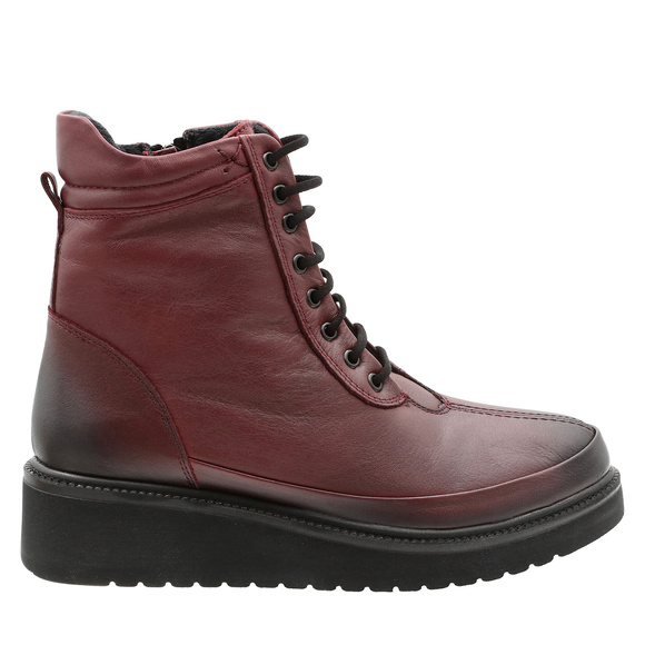 Damen Winterstiefel mit Schnürung und Reißverschluss