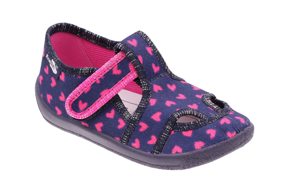 Kinder Hausschuhe Textilschuhe mit Klettverschluss