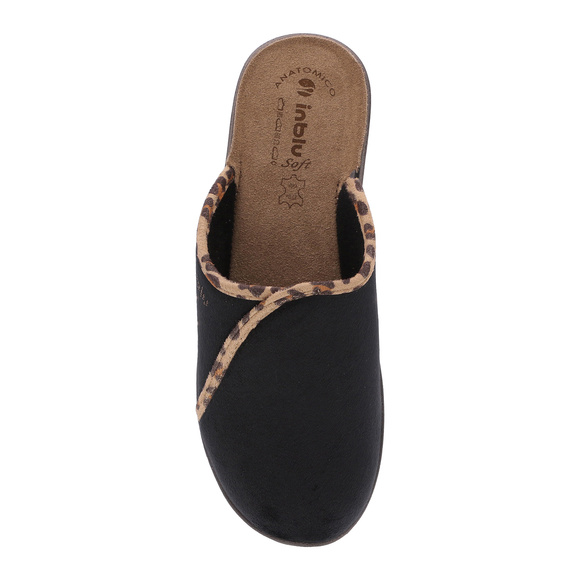 Hohe Hausschuhe für Damen mit Gummizug