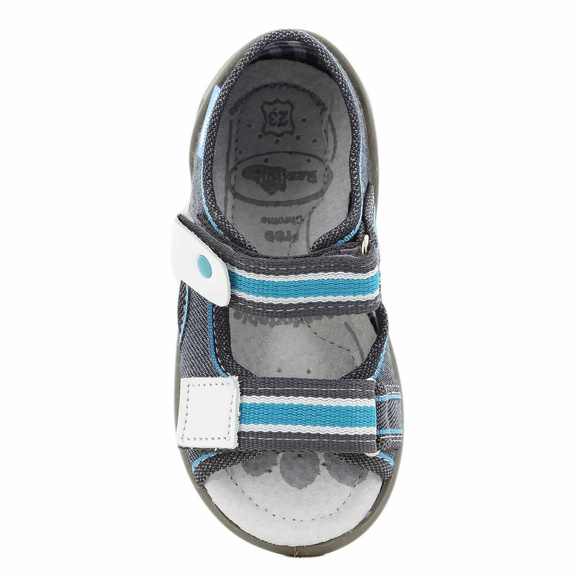 Kinder Textil Hausschuhe, Klettsandalen