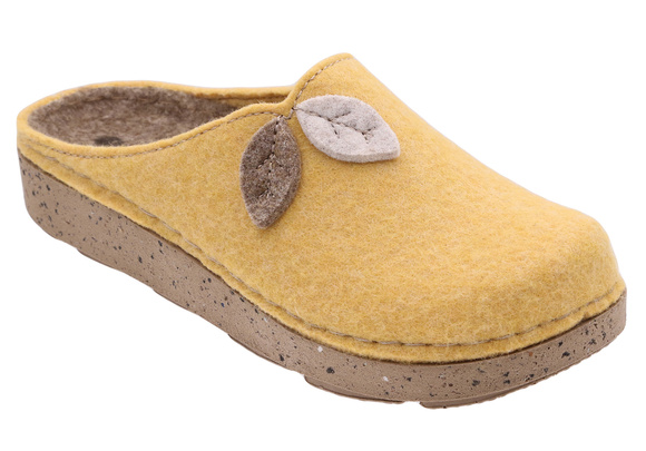 Damen Hausschuhe Filz Hausschuhe Blätter