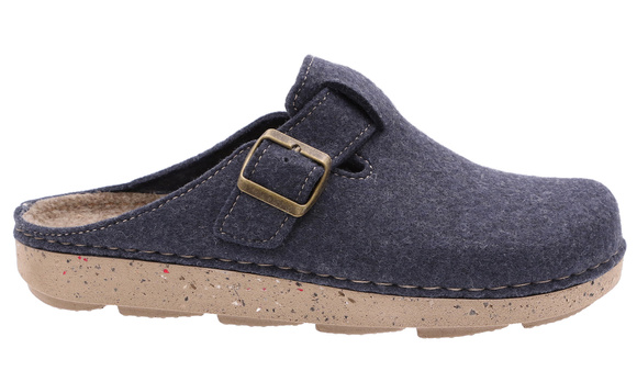 Herrenhausschuhe aus Filz mit Schnalle