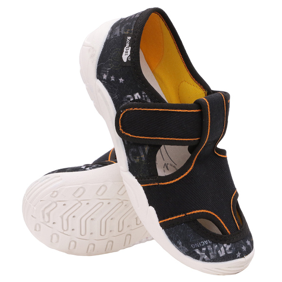 Kinder Hausschuhe Textilschuhe mit Klettverschluss