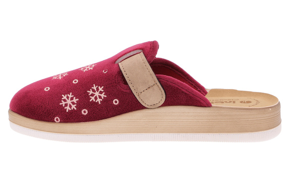 Damenpantoffeln warme Hausschuhe Schneebälle