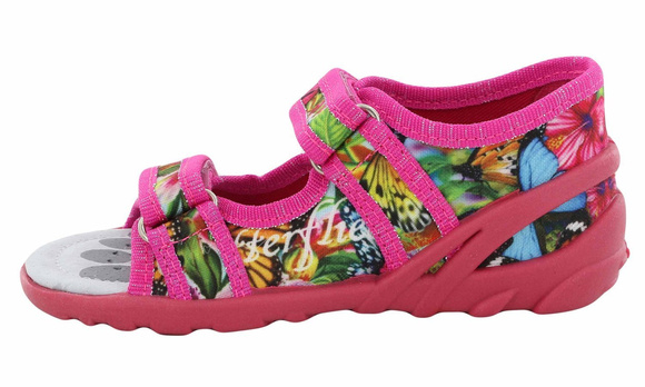 Kinder Textil Hausschuhe, Klettsandalen