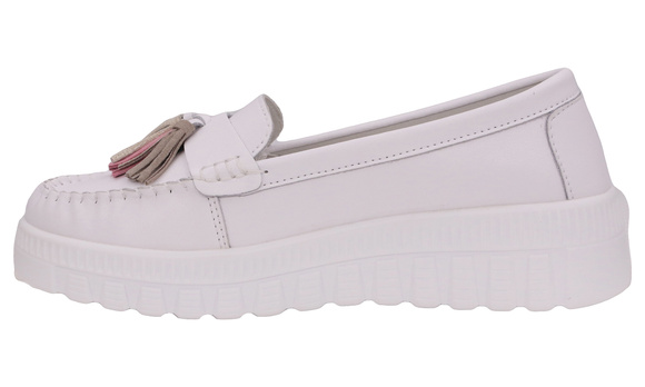 Damenschuhe Mokassins Fransen