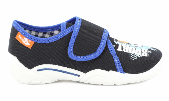 Kinder-Textilhausschuhe mit Klettverschluss