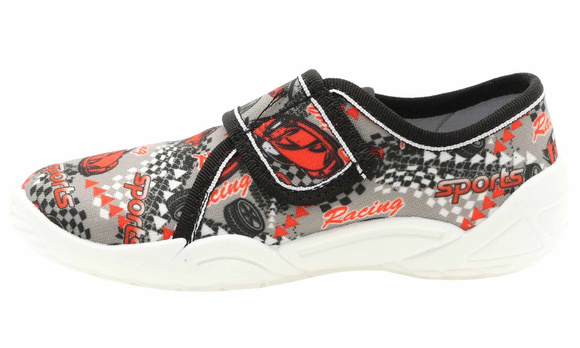 Kinder-Textilhausschuhe mit Klettverschluss