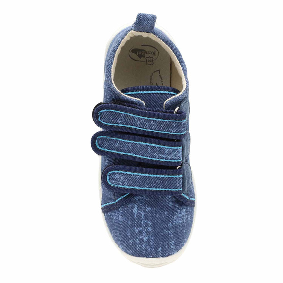 Kinder Hausschuhe Textilschuhe mit Klettverschluss