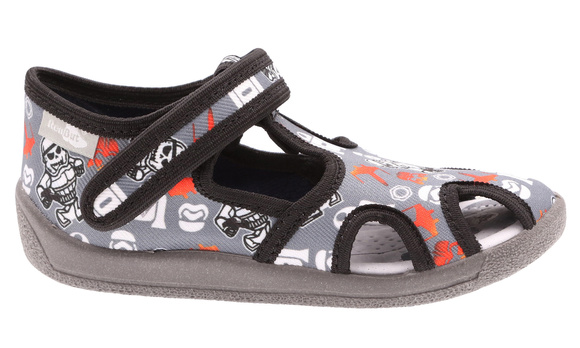 Kinder Hausschuhe Textilschuhe mit Klettverschluss